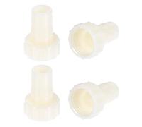 sourcing map Raccord Cannelé ABS Tuyau Coupleur 14mm Barbillon x G1/2 Femelle Filetage Tuyau Adaptateur Blanc 4Pcs