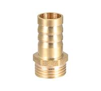 sourcing map Raccord cannelé tuyau en laiton Laiton Barb Tuyau Raccord Connecteur Adaptateur 16mm Barbeléx1/2" G Mâle Connecteur Cannelé En Laiton Pour Pompe Eau