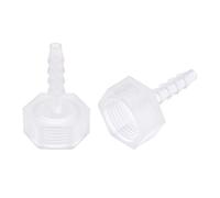 sourcing map Raccord Cannelé Tuyau Polypropylène Coupleur 4mm Cannelé x G3/8 Femelle Filetage Tuyau Adaptateur Translucide 2Pcs