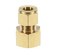 sourcing map Raccord de tube à compression G1/2 filetage femelle x 10 mm OD adaptateur de couplage droit en laiton
