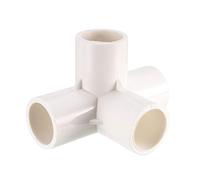 sourcing map Raccord Tuyau PVC coudé pour Meuble T Irrigation irrigation 4 voies Blanc 20mm 6Pcs