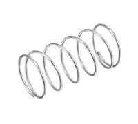 sourcing map Ressort de Compression 10pcs en Acier Inoxydable 304, 18mm OD,1mm Fil Dimension,9mm Comprimé Longueur,35mm Libre Longueur,5.9N Capacité de Chargement Argenté