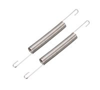 sourcing map Ressort de Traction Ressort de Tension Ressorts d'Extension 0.9mm Fil Dia, 10mm OD, 120mm Libre Longueur Ressort Acier Petit Double Crochet 2pcs