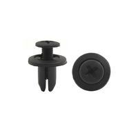 sourcing map Rivet en Plastique bouton-poussoir porte fixation garde-boue Bouclier Agrafe Trou 7mm 20PCS noir