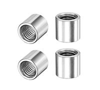 sourcing map Rond soudez Écrous M10 x 14mm x 13mm soudez Bonde Femelle Écrou Fileté 201 Acier Inoxydable Encart Soudable 4pcs
