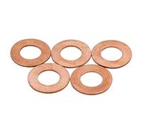 sourcing map Rondelle Cuivre Joint D'Étanchéité 5pcs 12x24x1mm