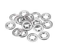 sourcing map Rondelle de Blocage M12 Rondelle de Verrouillage 11.2mm ID 24.5mm OD Interne Dent Pousser Vitesse Clips 304 Inox Acier 20pcs