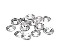 sourcing map Rondelle de Blocage M6 Rondelle de Verrouillage 5.1mm ID 15mm OD Interne Dent Pousser Vitesse Clips 304 Inox Acier 20pcs