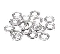 sourcing map Rondelle de Blocage M8 Rondelle de Verrouillage 7.4mm ID 15mm OD Interne Dent Pousser Vitesse Clips 304 Inox Acier 20pcs
