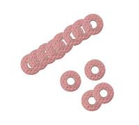 sourcing map Rondelle Isolante 4mm x 10mm x 1mm Rondelle Rouge en Fibre Vulcanisée Joint d᾿Isolation pour Carte-Mère 500Pcs