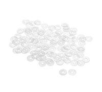 sourcing map Rondelle Nylon Plat Joint Étanchéité 11mm OD 3,5mm ID 1mm Épaisseur pour Robinet Tuyau Eau Transparent Paquet de 100