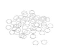 sourcing map Rondelle Nylon Plat Joint Étanchéité M5 7.5mm OD 5mm ID 1mm Épaisseur pour Robinet Tuyau Eau Transparent Paquet de 50