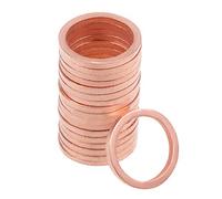 sourcing map Rondelle Plate Cuivre 20Pcs Boulon Vis Distribution Charge