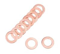 sourcing map Rondelle Plate Cuivre 50Pcs Pour Boulons Et Vis Usage Général