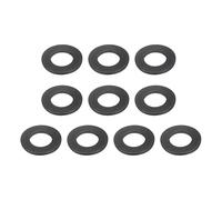 sourcing map Rondelle plate en acier au carbone pour boulons M10, 10 pièces M10 x 20 x 2 mm Noir oxydé Grade 8.8 Attaches en acier allié pour l'industrie mécanique
