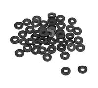 sourcing map Rondelle Plate Nylon Pour 2mm ID Vis Boulon 5mm OD 1mm épais 50Pcs