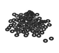 sourcing map Rondelle Plate Nylon Pour 3mm ID Vis Boulon 10mm OD 1mm épais 100Pcs