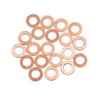 sourcing map Rondelles En Cuivre 20 Pcs Pour Automobile Joints D'Étanchéité | Plats Anneaux, Résistance Haute Tension, Automobile, Bateau, Bouchons Pour Carter, Eau, Carburant, Raccords Hydrauliques