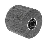sourcing map Roue de polissage non tissée 120 x 100 mm en nylon à lamelles abrasives Grain 400 pour acier inoxydable, cuivre, métal