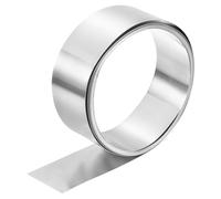 sourcing map Rouleau de métal en aluminium, 5000 mm x 50 mm x 0,4 mm d'épaisseur, bande clignotante en aluminium 1060 pour industriel, ton argenté