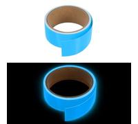 sourcing map Ruban adhésif phosphorescent bleu 4,1 cm x 23,4 m | Ruban fluorescent, imperméable, durable, lumineux, adhésif puissant, marquage de sécurité, pour escaliers, sortie de scène