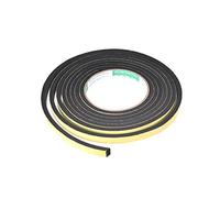 sourcing map Ruban d'étanchéité en mousse - 10 mm de large et 5 mm d'épaisseur - 3 m de long - Bande d'étanchéité autocollante pour isolation de fenêtre et porte