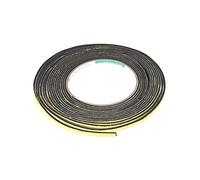 sourcing map Ruban d'étanchéité en mousse 5 mm de large, 2 mm d'épaisseur, 5 m de long, bande d'étanchéité autocollante pour isolation de fenêtre et porte