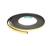 sourcing map Ruban d'étanchéité en mousse 8 mm de large, 3 mm d'épaisseur, 4 m de long, bande d'étanchéité autocollante pour isolation de fenêtre et porte