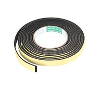 sourcing map Ruban d'étanchéité en Mousse Adhésive Bande Pour Fenêtre Porte Isolation 15mm Large 3mm Épais 4m Long