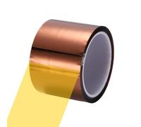 sourcing map Ruban thermique en polyimide pour sublimation sans résidus et haute température pour presse à chaud et à souder Marron 80 mm x 33 m / 108ft
