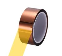 sourcing map Ruban thermique en polyimide pour sublimation sans résidus résistant aux hautes températures pour presse à chaud et circuit imprimé Marron 40 mm x 33 m / 108ft