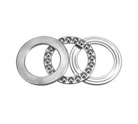 sourcing map S51108 Butée Bille Roulement 40mm Alésage 60mm Diamètre Externe 13mm Épais Inox Acier avec Rondelles