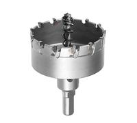 sourcing map Scie Cloche Carbure Trépan Scie à Trou 60mm pour 2mm Acier Inox Feuille Métal