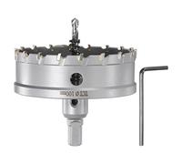 sourcing map Scie cloche en carbure TCT 100 mm de diamètre pour acier inoxydable, métal