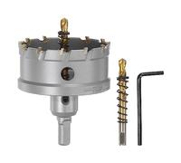 sourcing map Scie cloche en carbure TCT de 70 mm de diamètre pour acier inoxydable, métal, alliage d'aluminium, cuivre, laiton, plastique, avec embout central supplémentaire