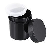 sourcing map Seau de peinture vide en plastique, 150 ml, noir, 5 pièces | Boîte de conservation hermétique avec couvercle hermétique