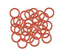 sourcing map Silicone Joint Torique 7.5mm OD 5.5mm ID 1mm Largeur VMQ Anneaux étanchéité Joint Rouge Paquet de 30