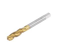 sourcing map Spirale Cannelure Fil Taraud 5/16-18 UNC HSS Haute Vitesse Acier Titane Plaqué Machine Fil Vis Taraud 3 Cannelures Tapotement Outil H2 Tolérance