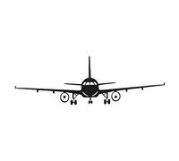 sourcing map Stickers muraux amovibles motif avion pour salon, chambre à coucher, TV