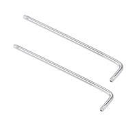sourcing map T30 Inviolable Torx étoile mbout L-Forme 6.3 pouce Long Bras CR-V Acier 2 Pcs