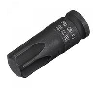 sourcing map T60 Impact Torx Embout Douille 1/4" Carré Empreinte 35mm Longueur CR-MO Dimensions métriques