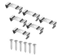 sourcing map T8 Clips Console Suspente Fluorescent Tube Lumière Fixture Support Pinces avec Vis pour LED Ampoules Plafonnier Lampe Coffret de 20