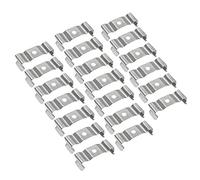 sourcing map T8 Fluorescent Tube Lamp Bracket Clips Stainless Steel Socket Lampholder 20pcs
