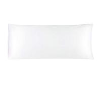 sourcing map Taie de Traversin Housse de Traversin Taie d'oreiller Corps en Satin Soyeux pour Cheveux Peau Résistant au Lavage Blanc 51x122cm