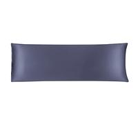 sourcing map Taie de Traversin Housse de Traversin Taie d'oreiller Corps en Satin Soyeux pour Cheveux Peau Résistant au Lavage Gris Ardoise 51x152cm