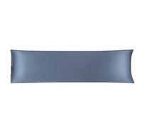 sourcing map Taie de Traversin Housse de Traversin Taie d'oreiller Corps en Satin Soyeux pour Cheveux Peau Résistant au Lavage Gris Ardoise 51x183cm