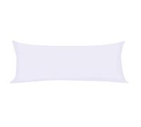 sourcing map Taie de Traversin Housse de Traversin Taie d'oreiller en Microfibre Douce Tissage pour Polyester 90g/m2 Fermeture éclair Blanc 51x152cm