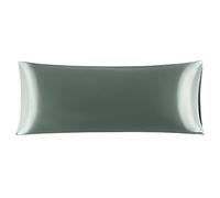 sourcing map Taies de traversin en satin doux et soyeux de 1,4 m de long pour oreiller de corps 50,8 x 142,2 cm, gris