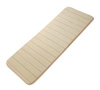 sourcing map Tapis de bain en mousse à mémoire de forme - Doux - Absorbant - pour salle de bain et cuisine - 40 x 120 cm - Beige
