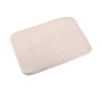 sourcing map Tapis de séchage à vaisselle en microfibre, 40 x 30 cm, tapis d'égouttoir à vaisselle pour comptoir, séchage rapide, beige